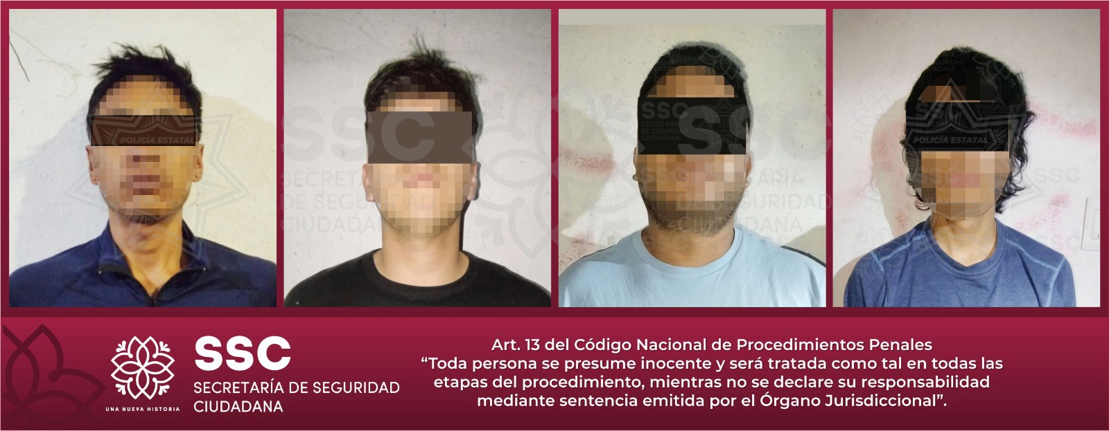 En operativo interinstitucional, detiene SSC a ocho personas en Xicohtzinco